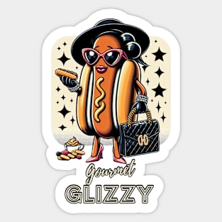 GOURMET GLIZZY FANCY GLIZZY GOBBLER Sticker